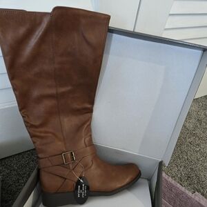 Style & Co. Tan Over the Knee Boots